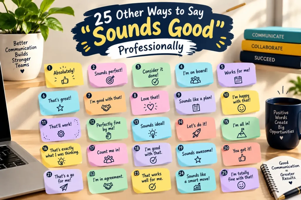 25 Other Ways to Say “Sounds Good”