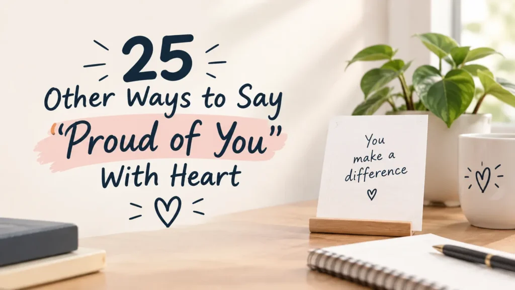 25 Other Ways to Say “Proud of You With Heart”