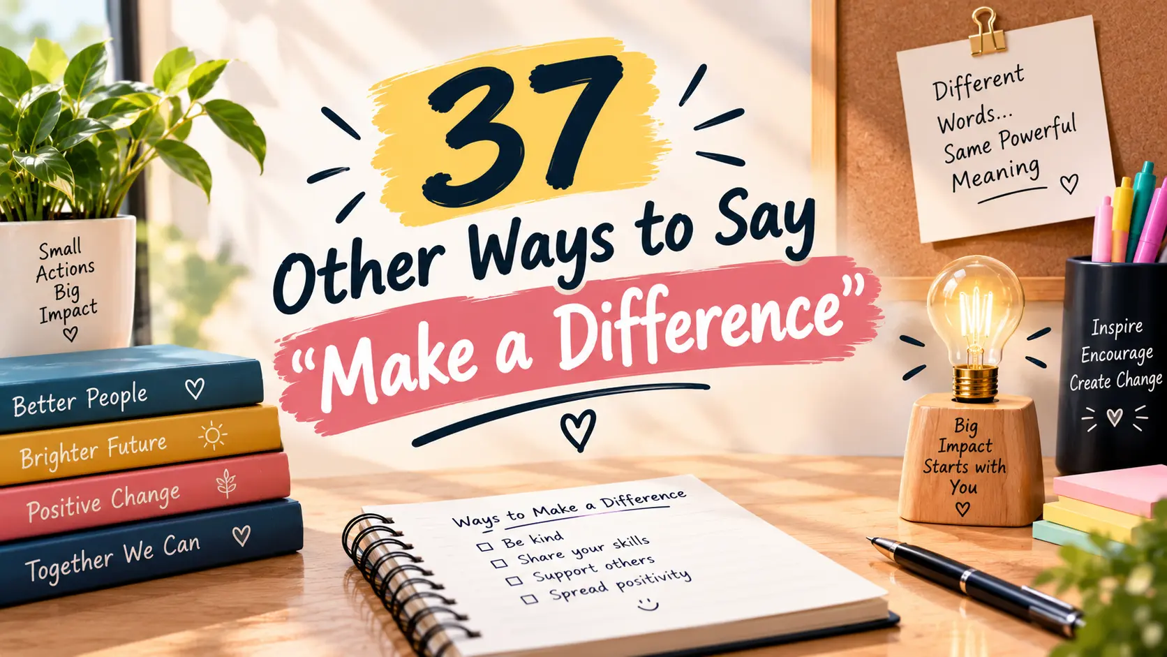 37 Other Ways to Say Make a Difference