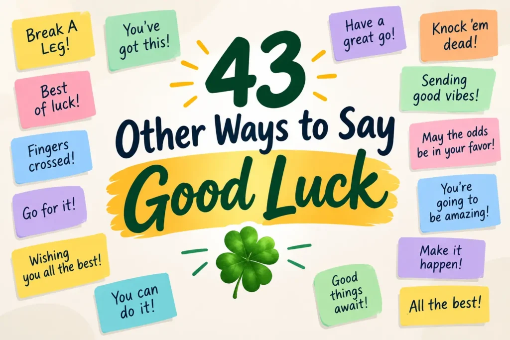43 Other Ways to Say Good Luck