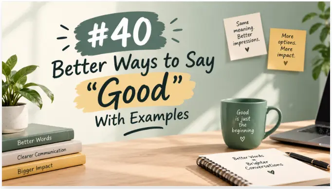 40 Better Ways to Say “Good”