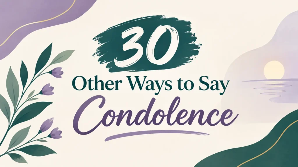 30 Heartfelt Ways to Express Condolences