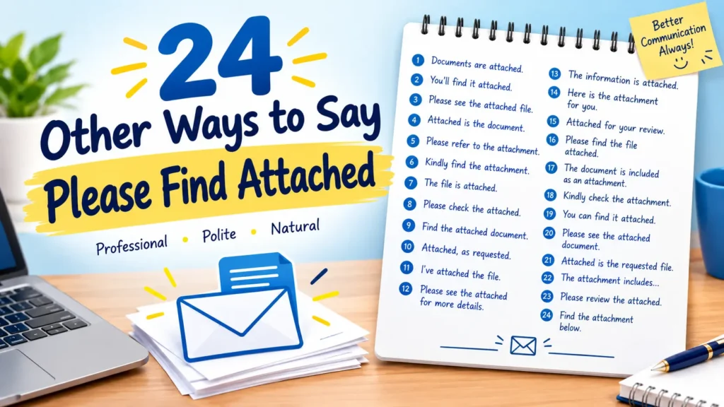 24 Other Ways to Say “Please Find Attached”