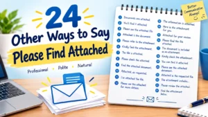 24 Other Ways to Say “Please Find Attached”