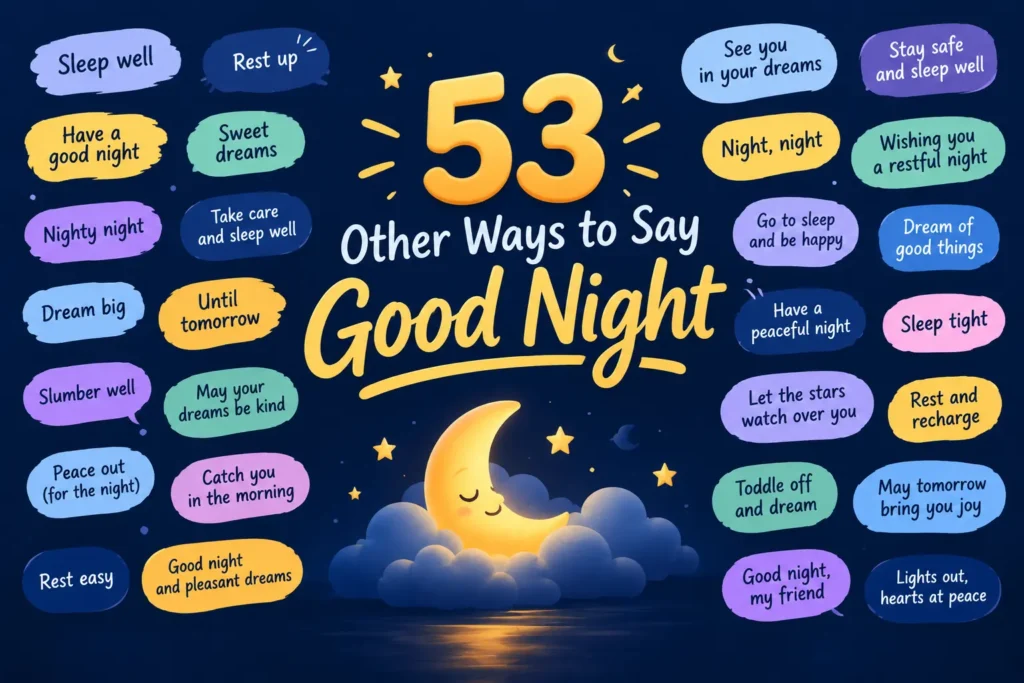 53 Other Ways to Say Good Night
