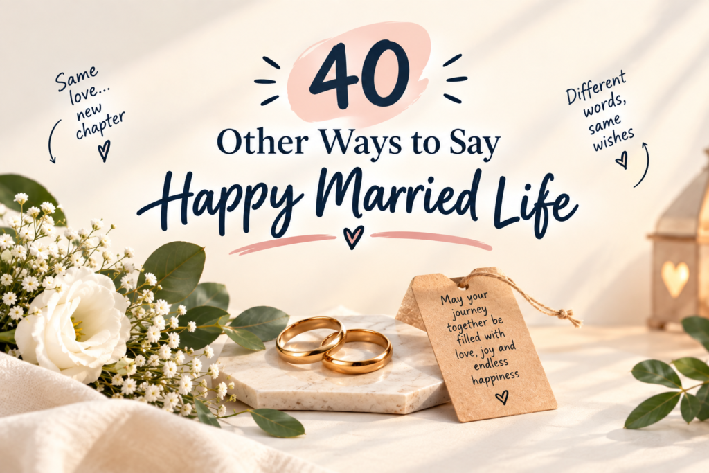 40 Other Ways to Say Happy Married Life