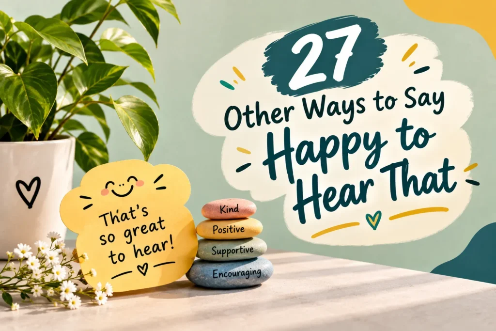 27 Natural & Heartfelt Ways to Say “Happy to Hear That”