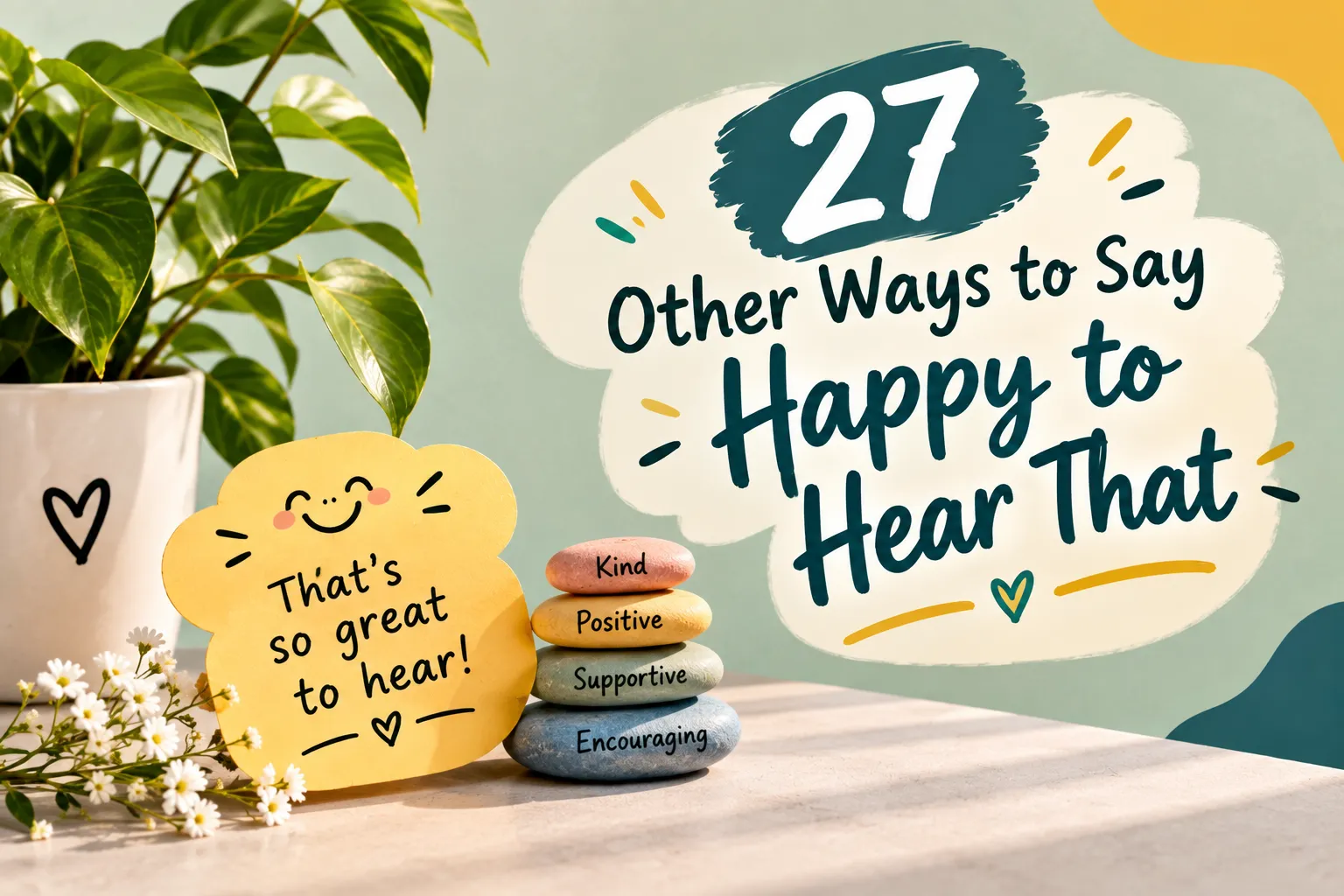 27 Natural & Heartfelt Ways to Say “Happy to Hear That”