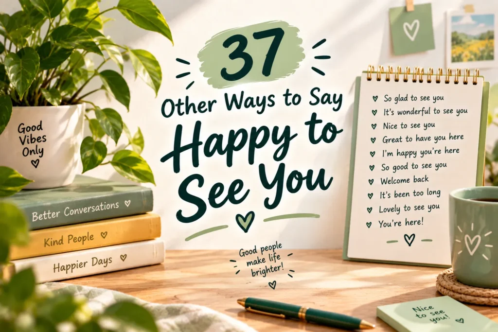 37 Warm & Natural Ways to Say “Happy to See You”