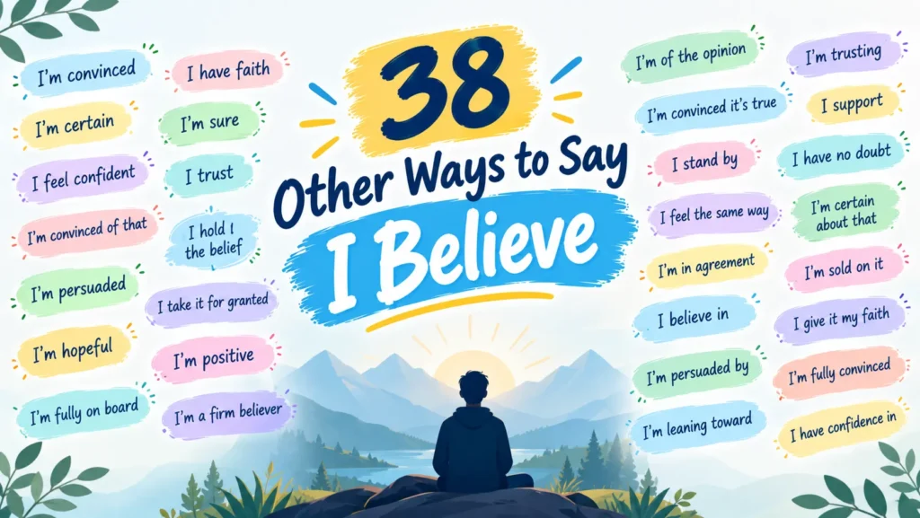 38 Other Ways to Say I Believe