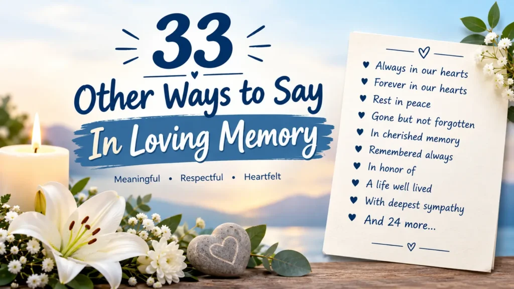 33 Heartfelt Ways to Say “In Loving Memory”