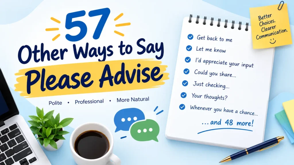 57 Professional & Natural Ways to Say “Please Advise”