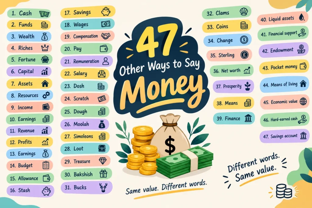 47 Other Ways to Say Money
