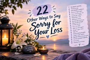 22 Heartfelt Ways to Say “Sorry for Your Loss”
